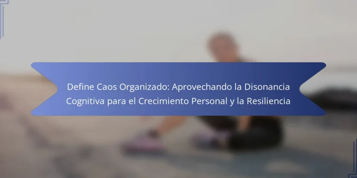 Define Caos Organizado: Aprovechando la Disonancia Cognitiva para el Crecimiento Personal y la Resiliencia
