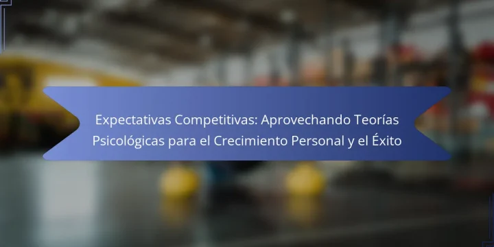 Expectativas Competitivas: Aprovechando Teorías Psicológicas para el Crecimiento Personal y el Éxito