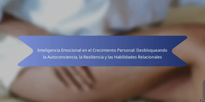Inteligencia Emocional en el Crecimiento Personal: Desbloqueando la Autoconciencia, la Resiliencia y las Habilidades Relacionales