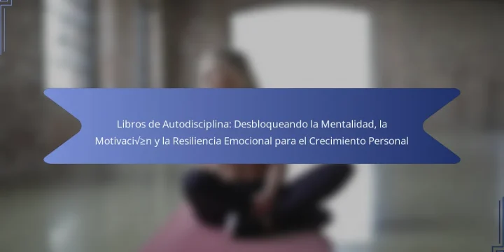 Libros de Autodisciplina: Desbloqueando la Mentalidad, la Motivación y la Resiliencia Emocional para el Crecimiento Personal