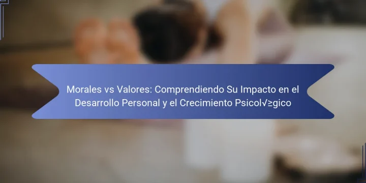 Morales vs Valores: Comprendiendo Su Impacto en el Desarrollo Personal y el Crecimiento Psicológico