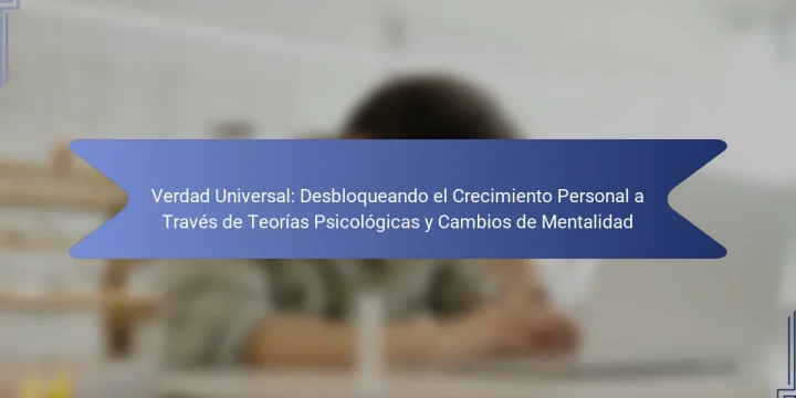 Verdad Universal: Desbloqueando el Crecimiento Personal a Través de Teorías Psicológicas y Cambios de Mentalidad